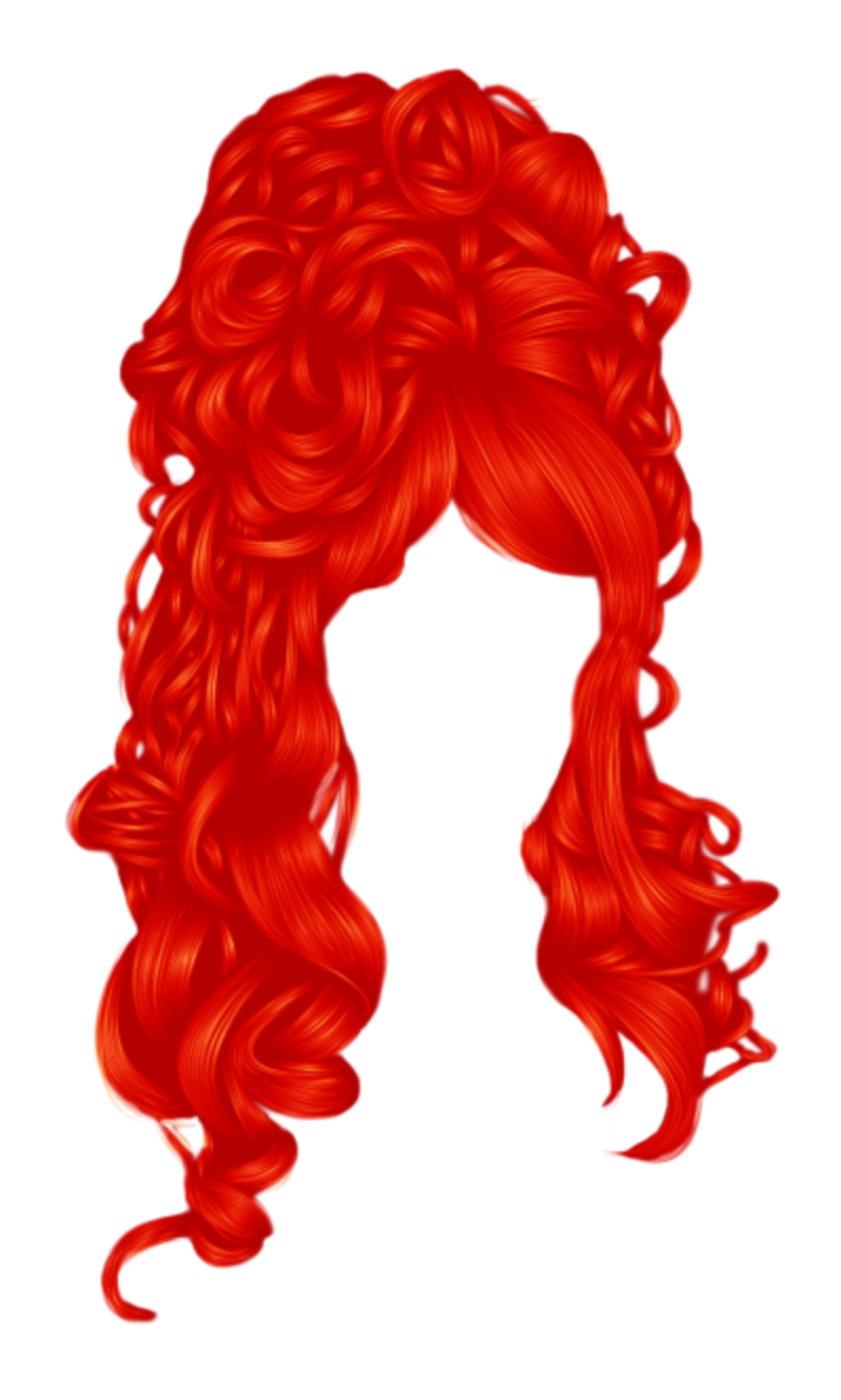 hair wig red freetoedit #hair #wig sticker by @ionabondlopez