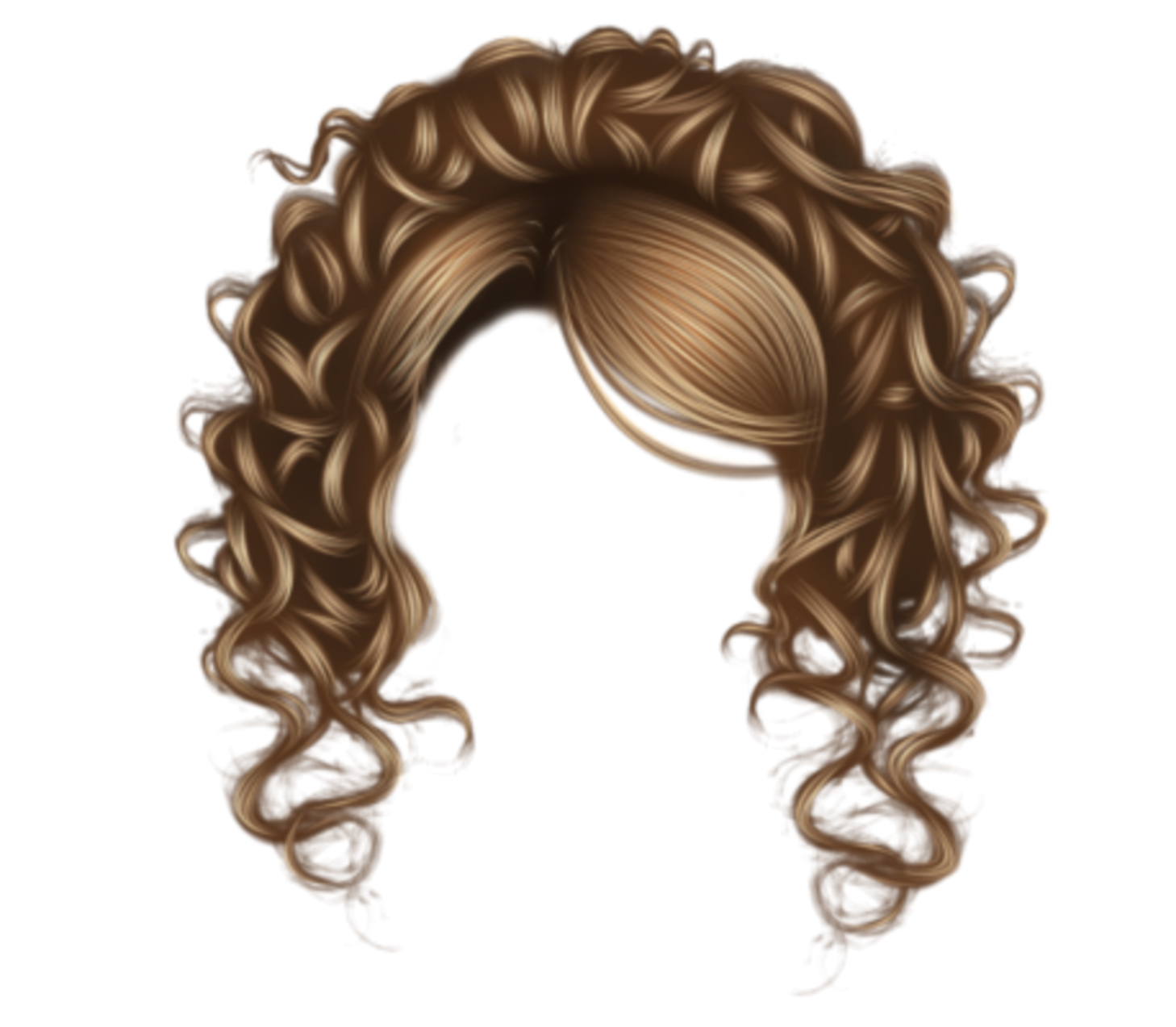 Wig Hair Brown Freetoedit Wig Sticker By Ionabondlopez