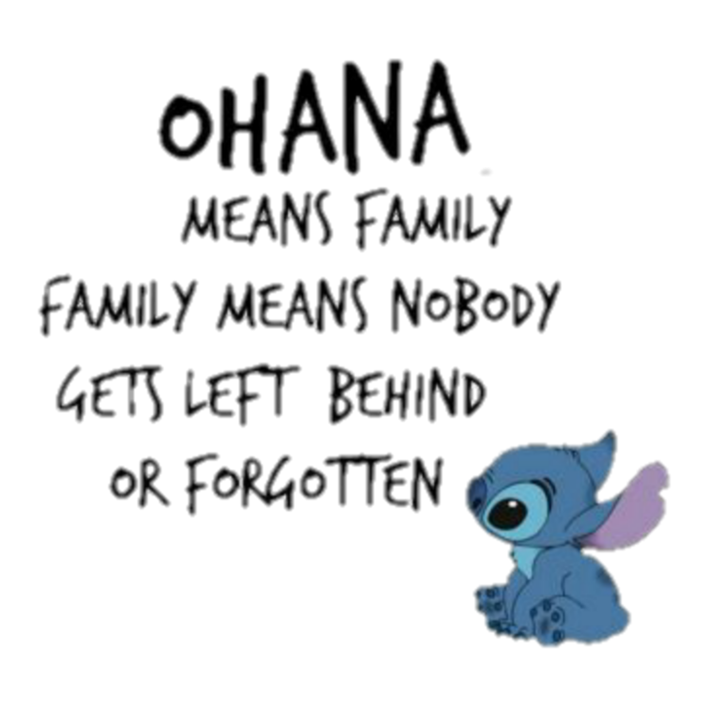 Stitch Wallpaper Cute Ohana Means Family