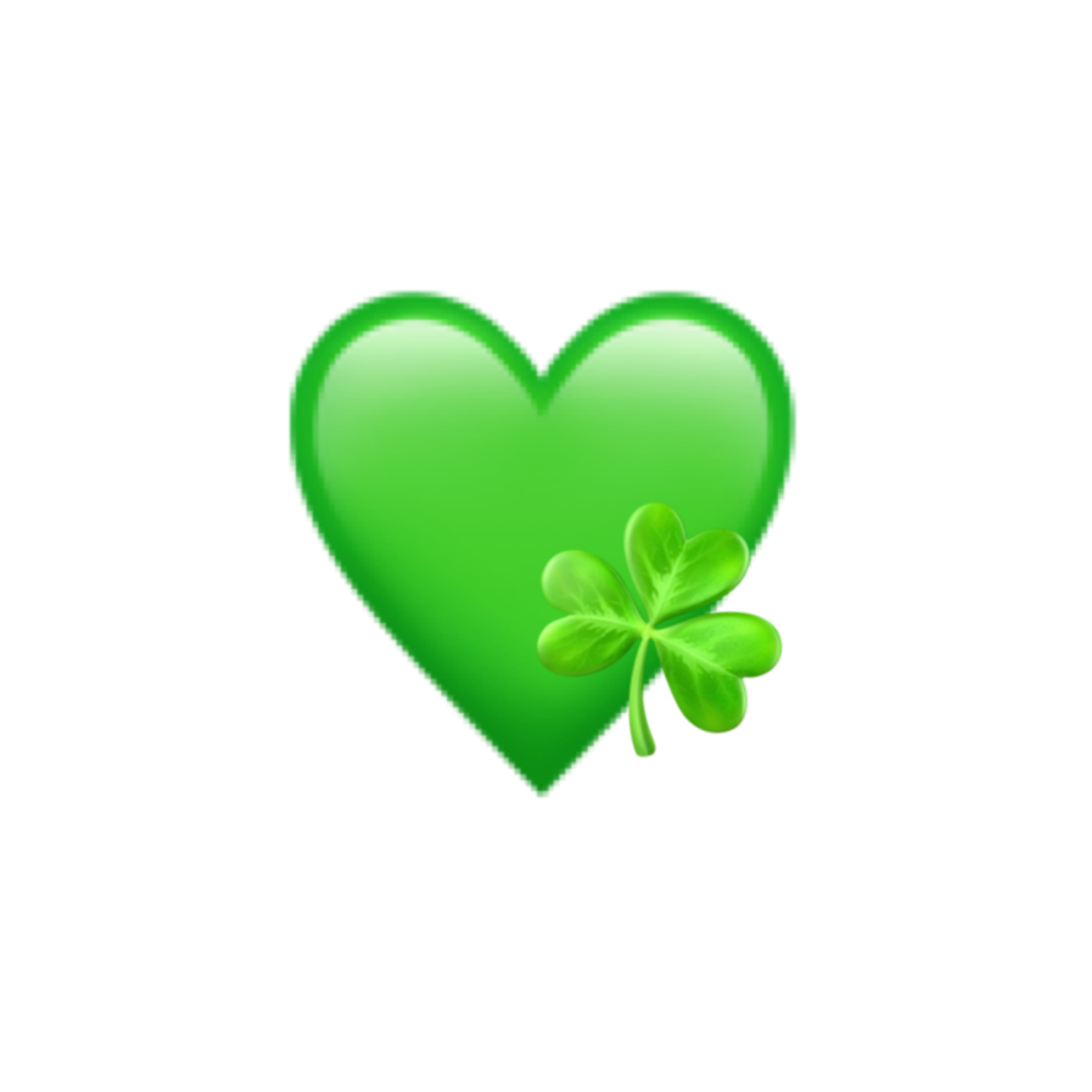 freetoedit green heart plant clover sticker by @knifewounds
