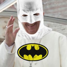 freetoedit batpope batman pope jesus