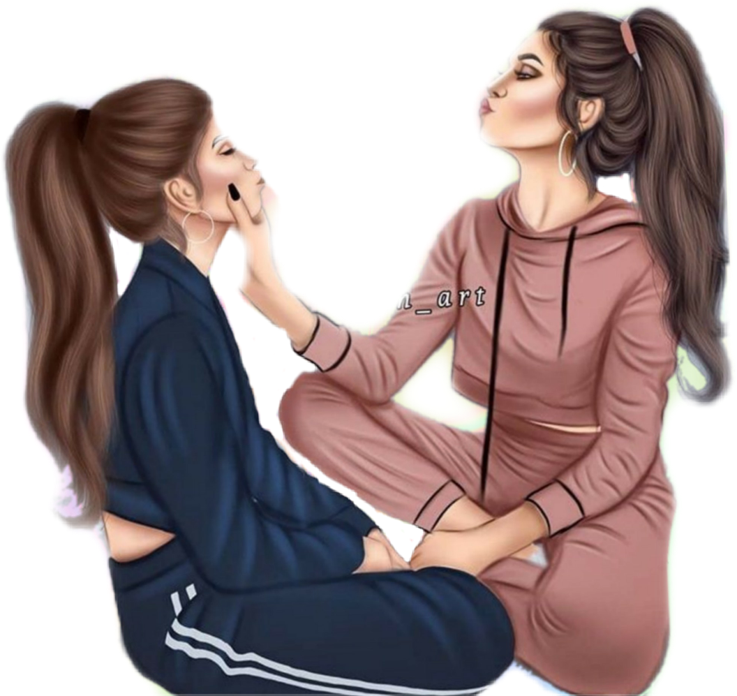 Bff Girls Cute Tumblr Sticker By Angstnadine3 Com