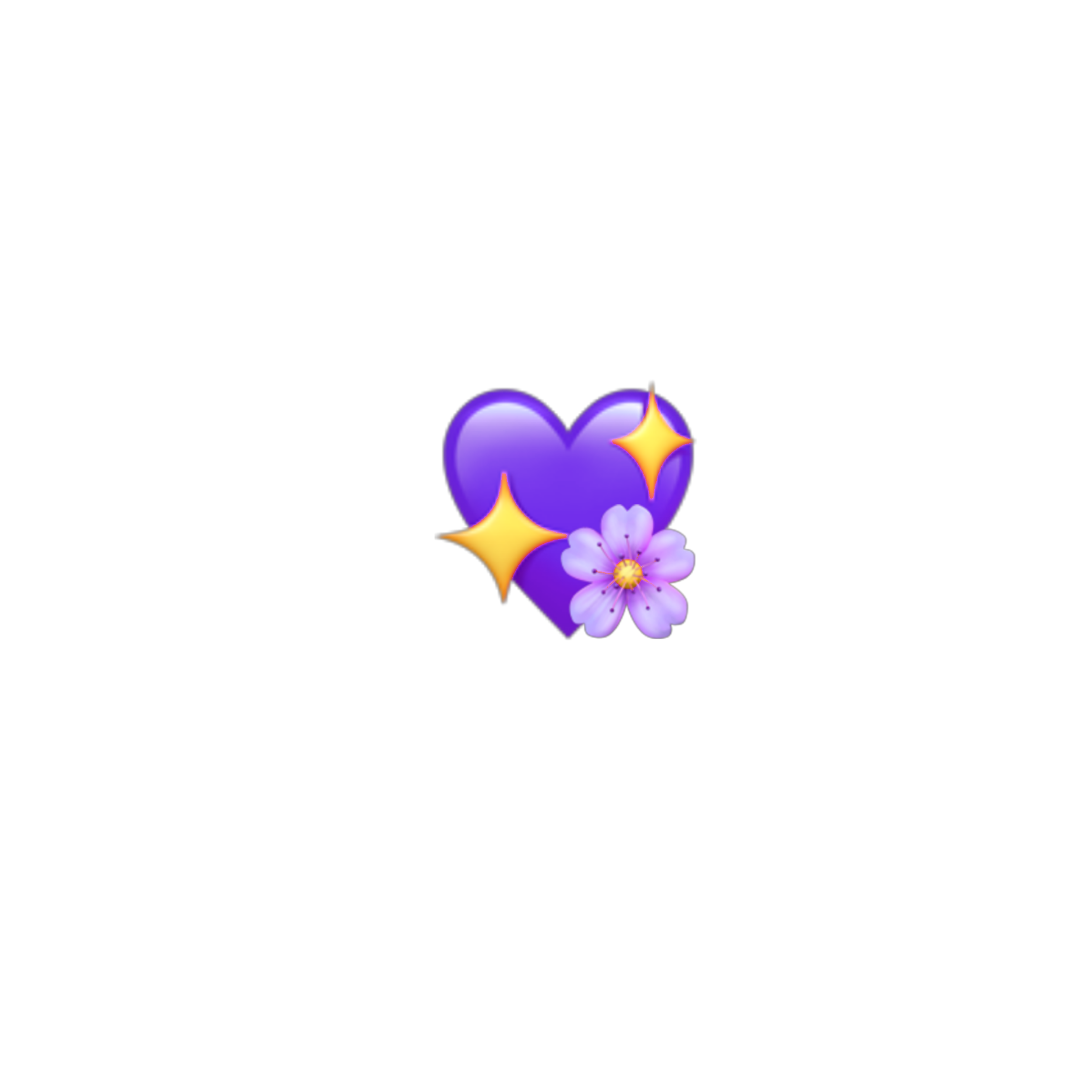 heart purple emoji iphone ios sticker by @miisshina