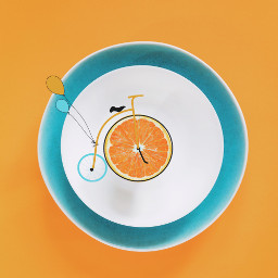 freetoedit bicycle orange blue milk