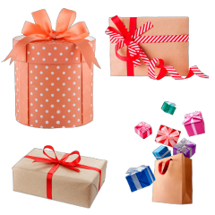 presents gifts polkadots peachcolor favorite freetoedit