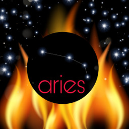 freetoedit aries zodiac astrology fire