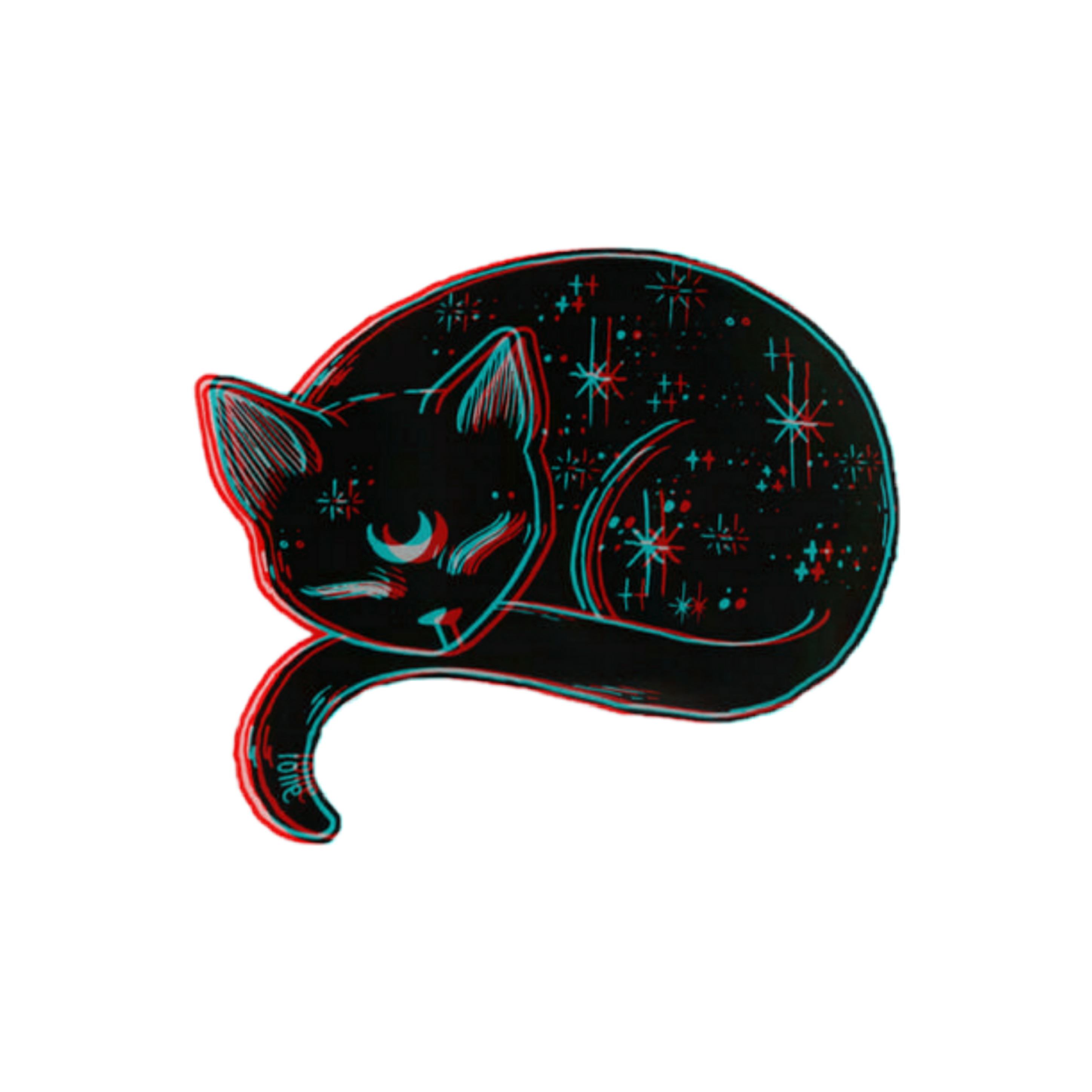 Кошка чб эскиз
