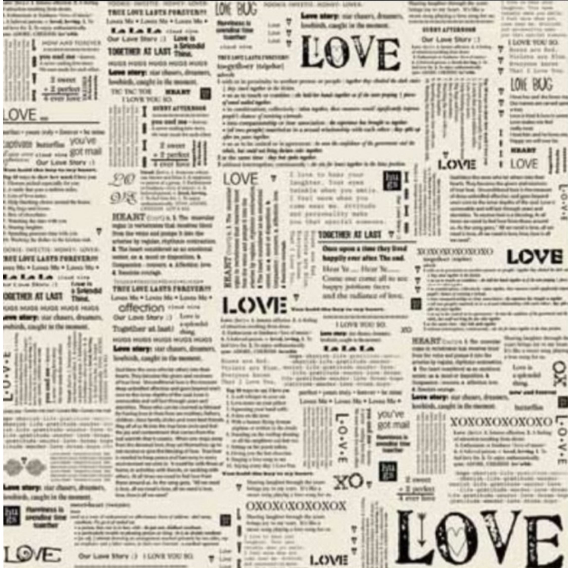 Love Newspaper Sticker By 𝕟𝕠𝕥𝕔𝕙𝕦𝕠