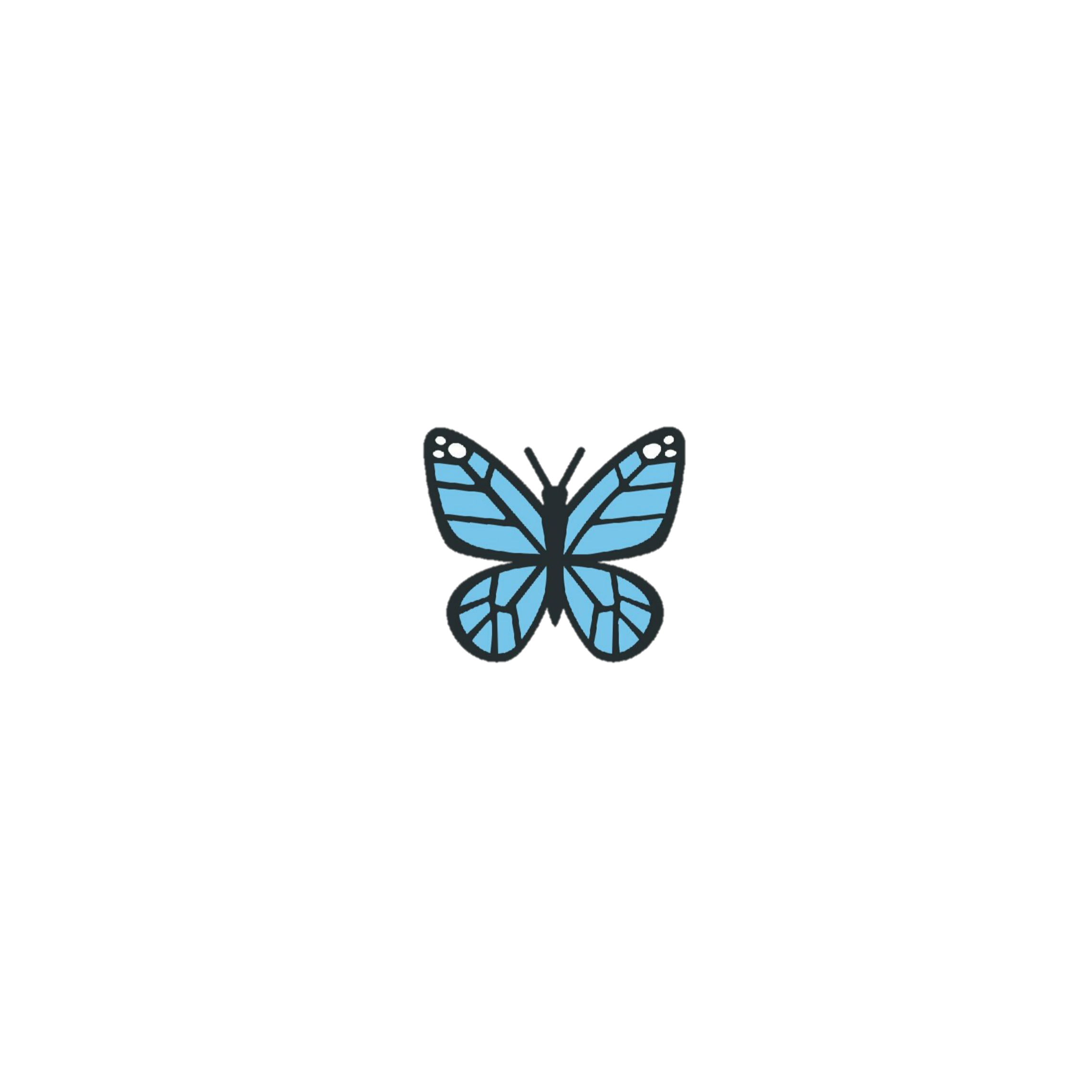 freetoedit butterfly emoji uwu tiny sticker by cloudymojis