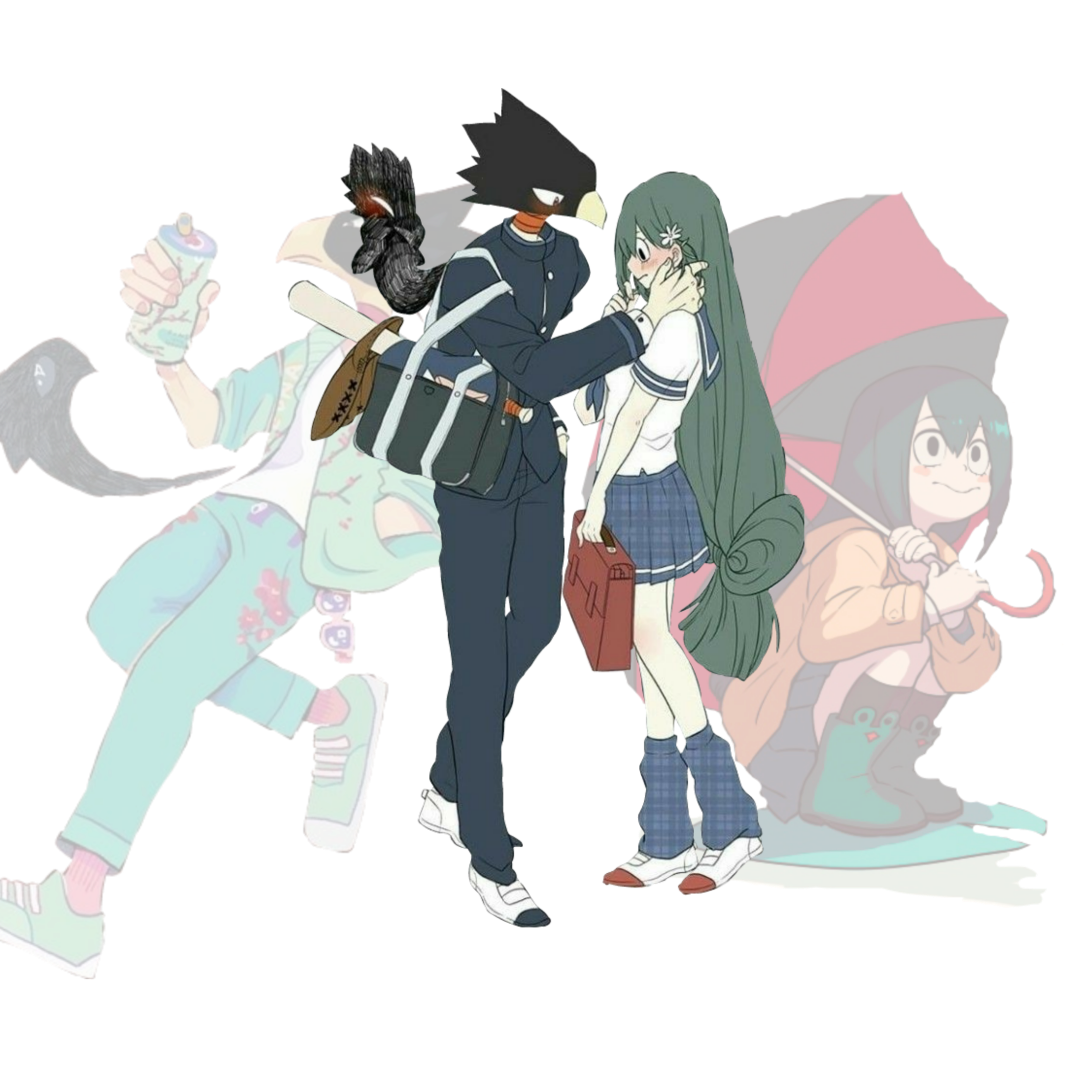 This visual is about tokoyami bnha myheroacademia mha froppy freetoedit #to...