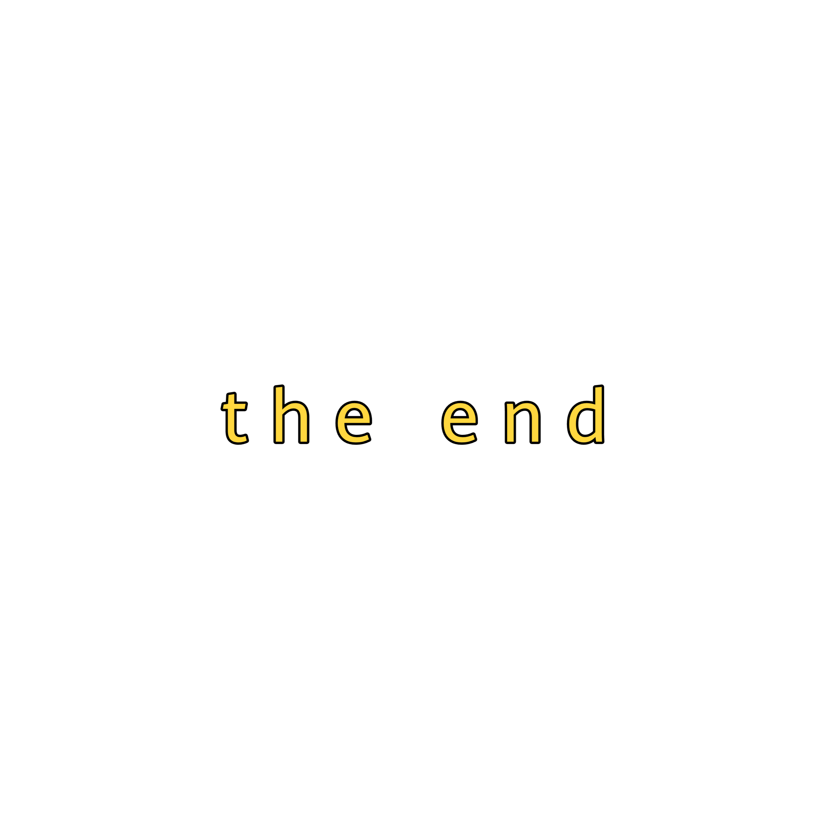 The end без фона