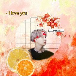 freetoedit yoongi bts апельсин orange