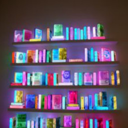 freetoedit neoneffect lightcolors multicolor books