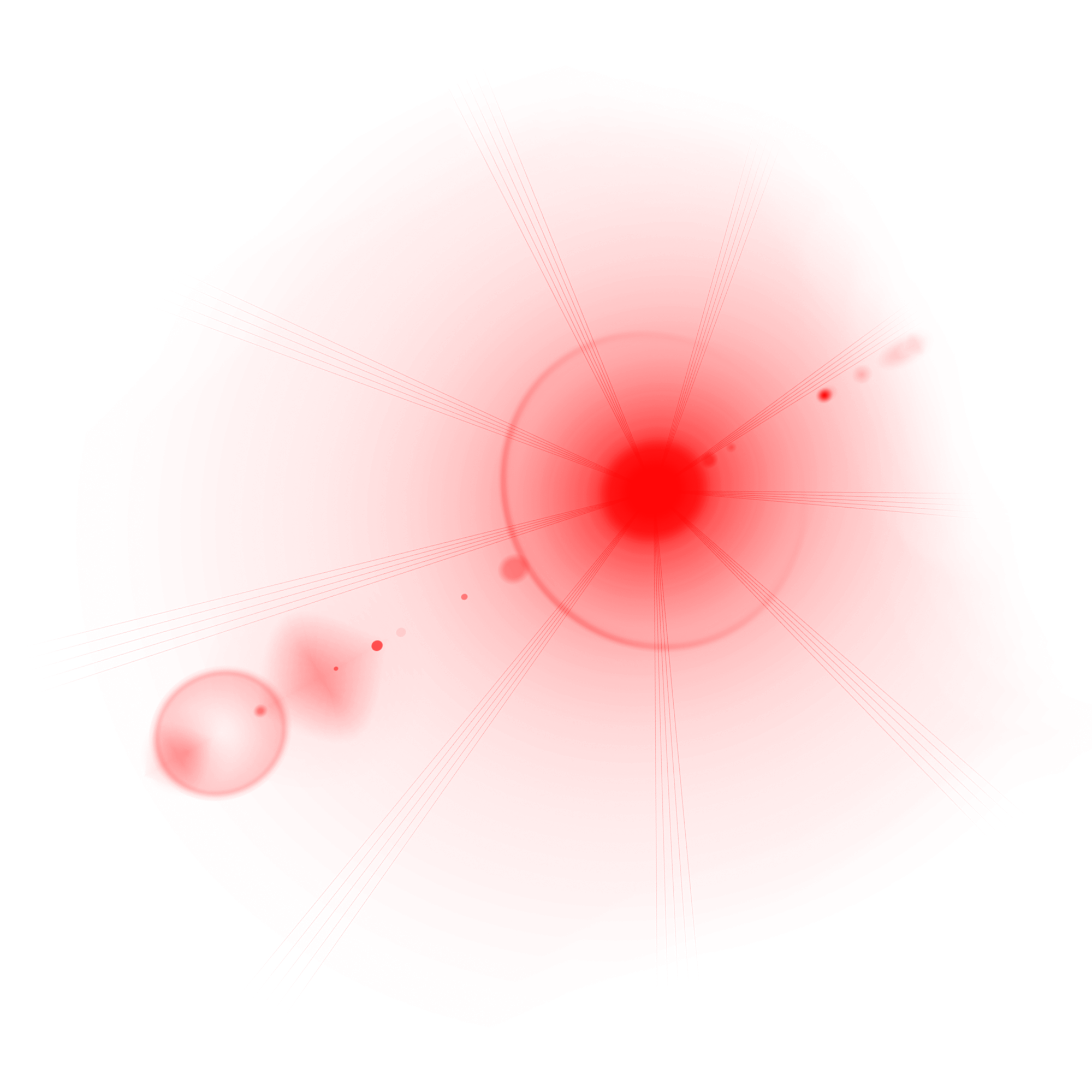 Светящаяся красная точка