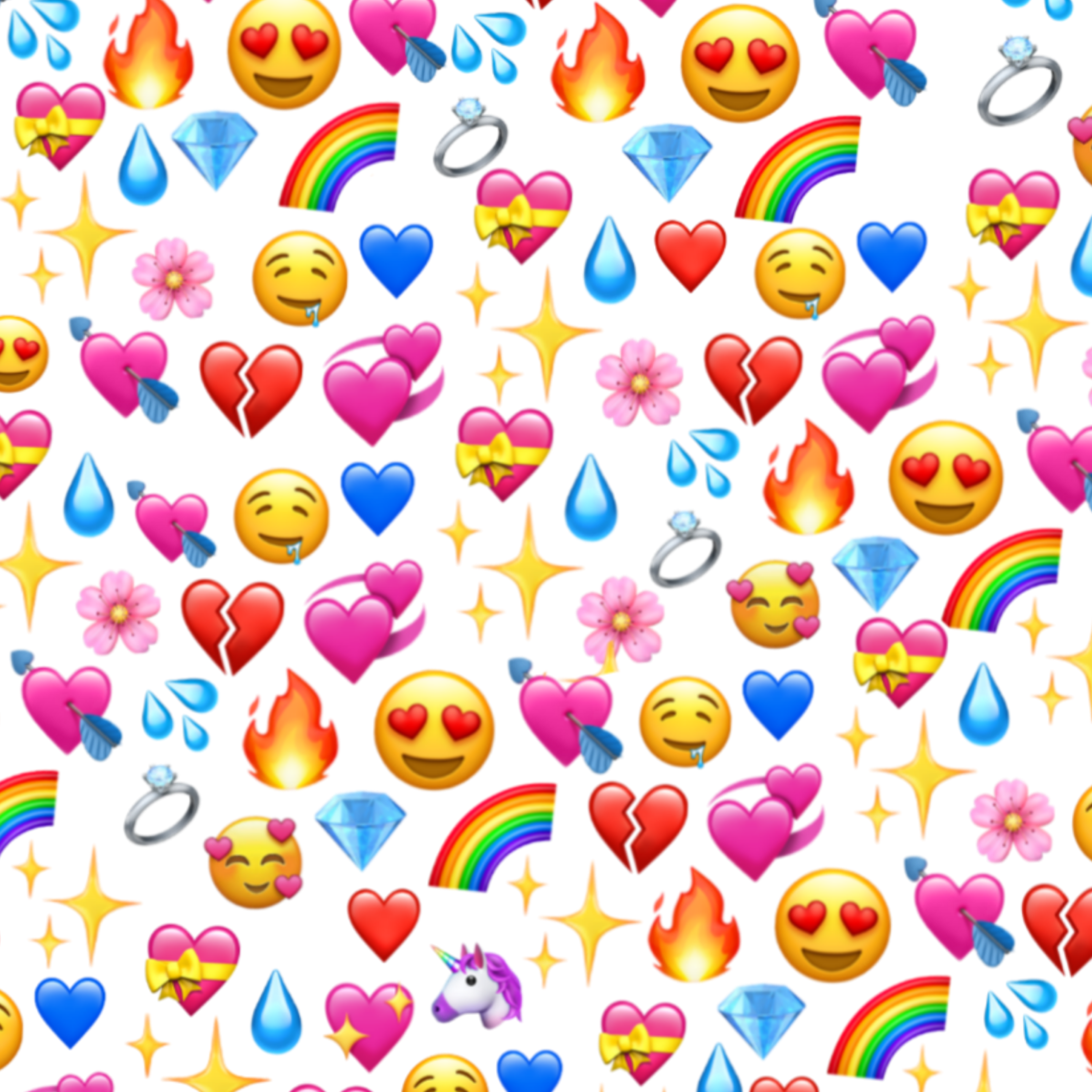 emoji wallpaper frame aesthetic heart rainbow tumblr...