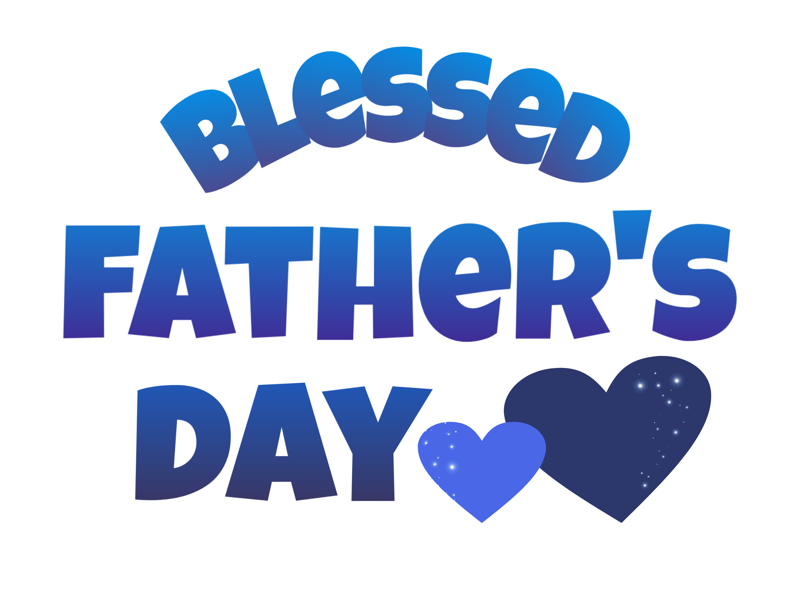 blessed father day heart hearts sticker by @nadiacanasso