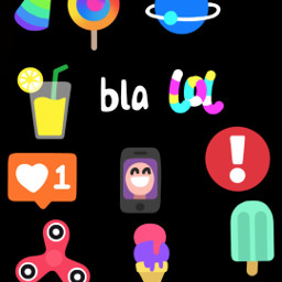 freetoedit lol blackbackground emojis