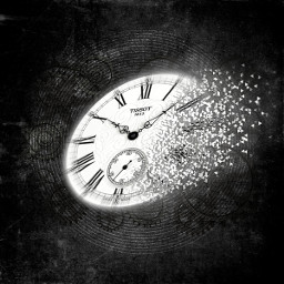 freetoedit clock time abstract black