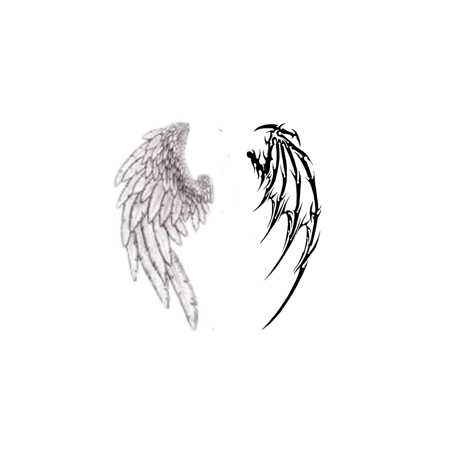 angel demon angel-demon ангел демон sticker by @evllinatyan