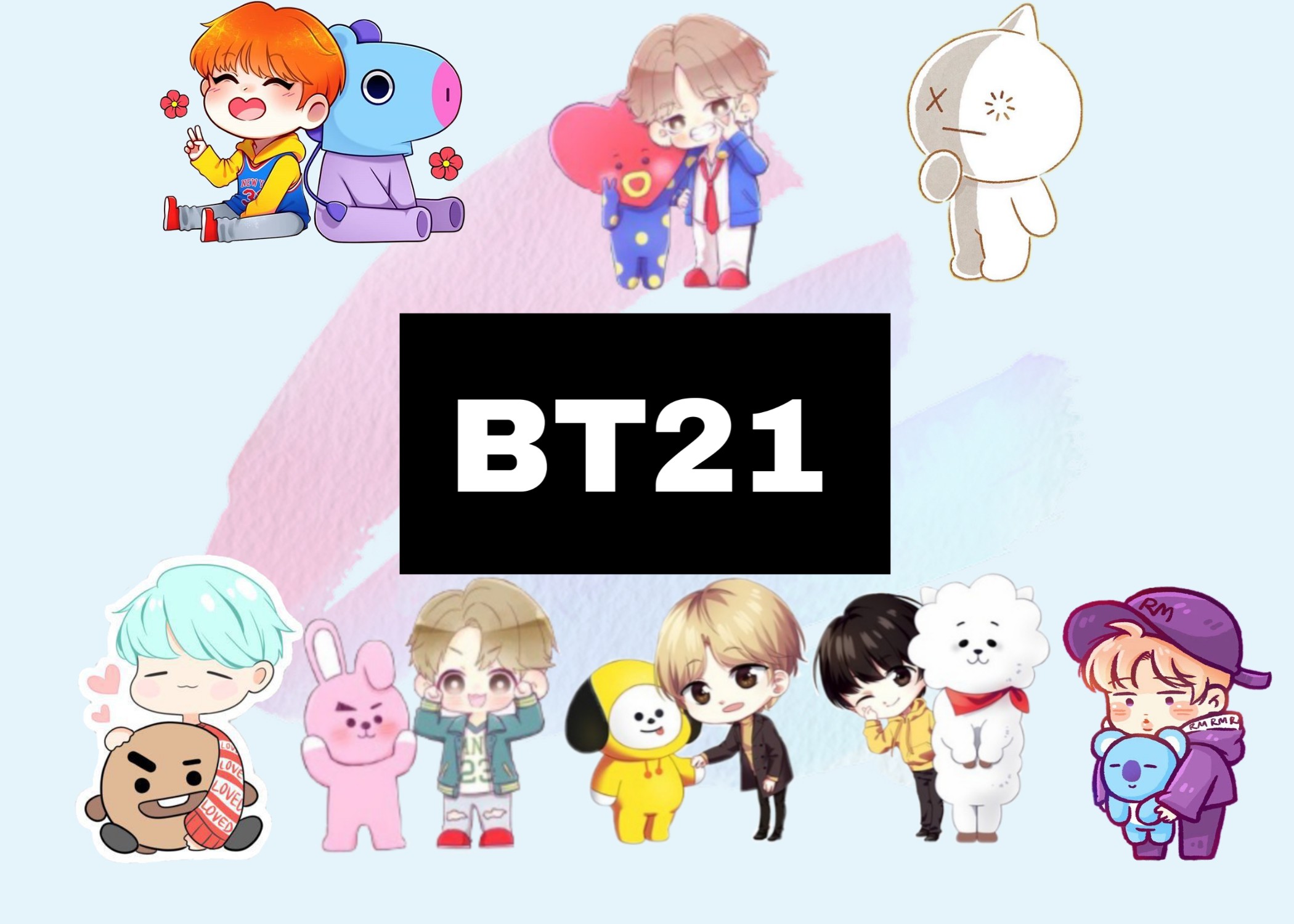 Кто из бтс. Игрушки БТС 21 И БТС. Bt21 BTS. Персонажи БТС bt21. BTS игрушки bt21 имена.