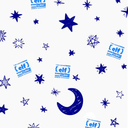 freetoedit remix wallpaper superjunior kingsofkpop e.l.f💙 logo blue color patterns white stars moon e