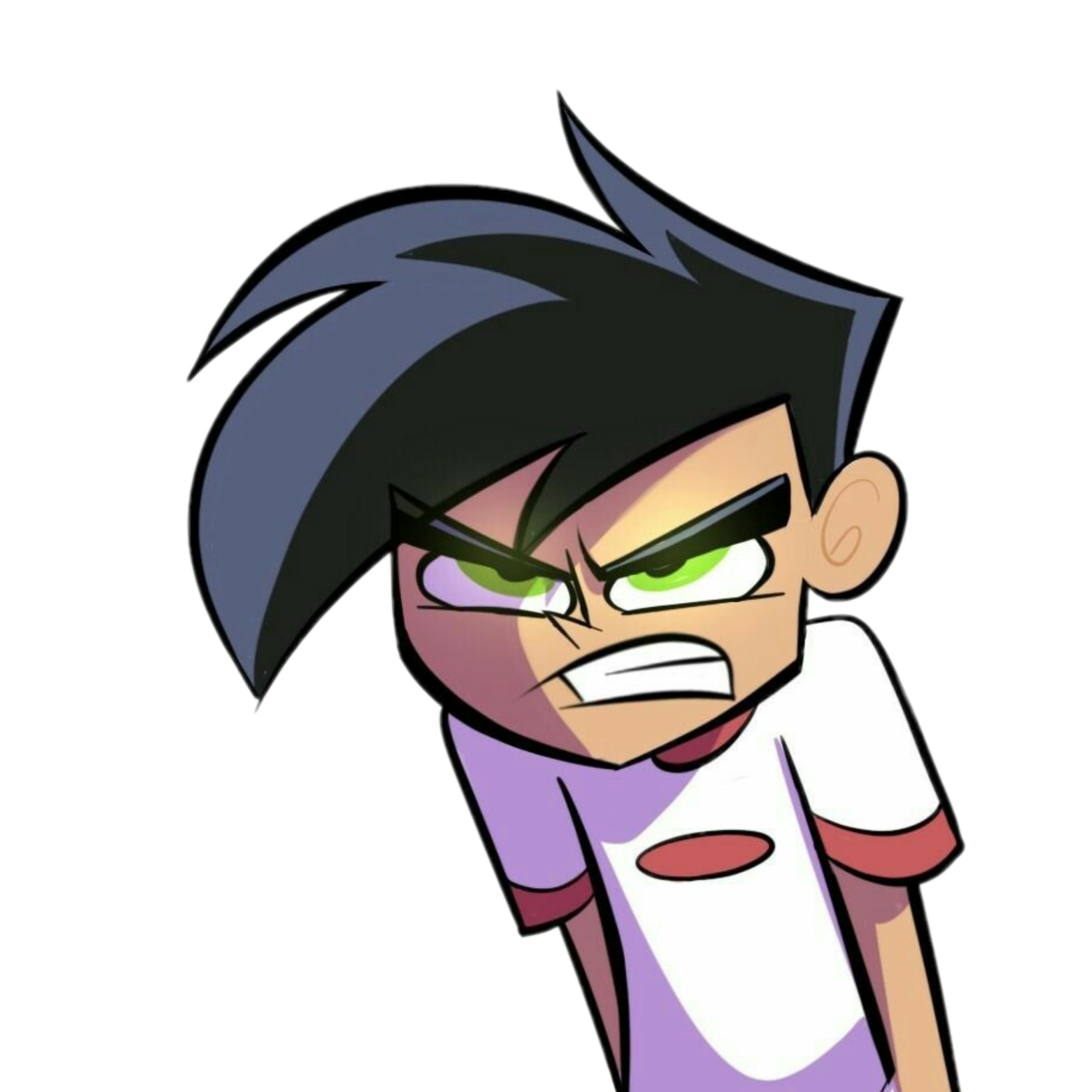 dannyphantom danny nickelodeon angry sticker by @cmb_2007.