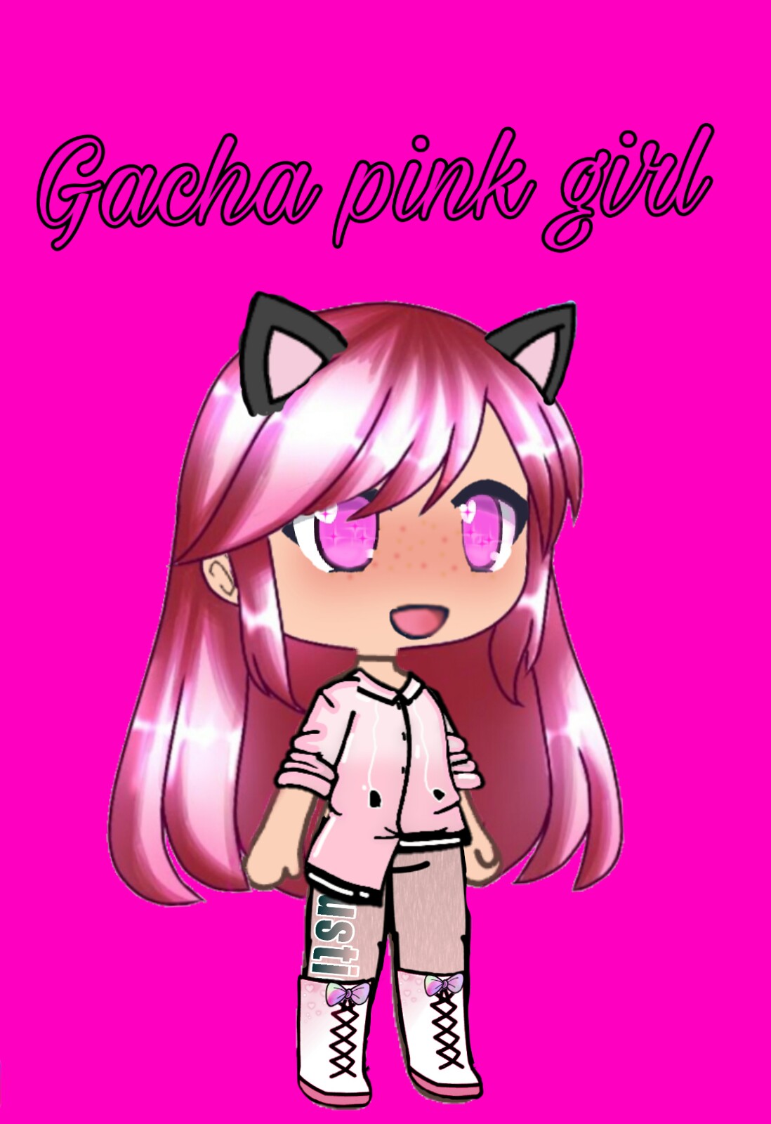Pink Girl Image By Gacha Life Edit
