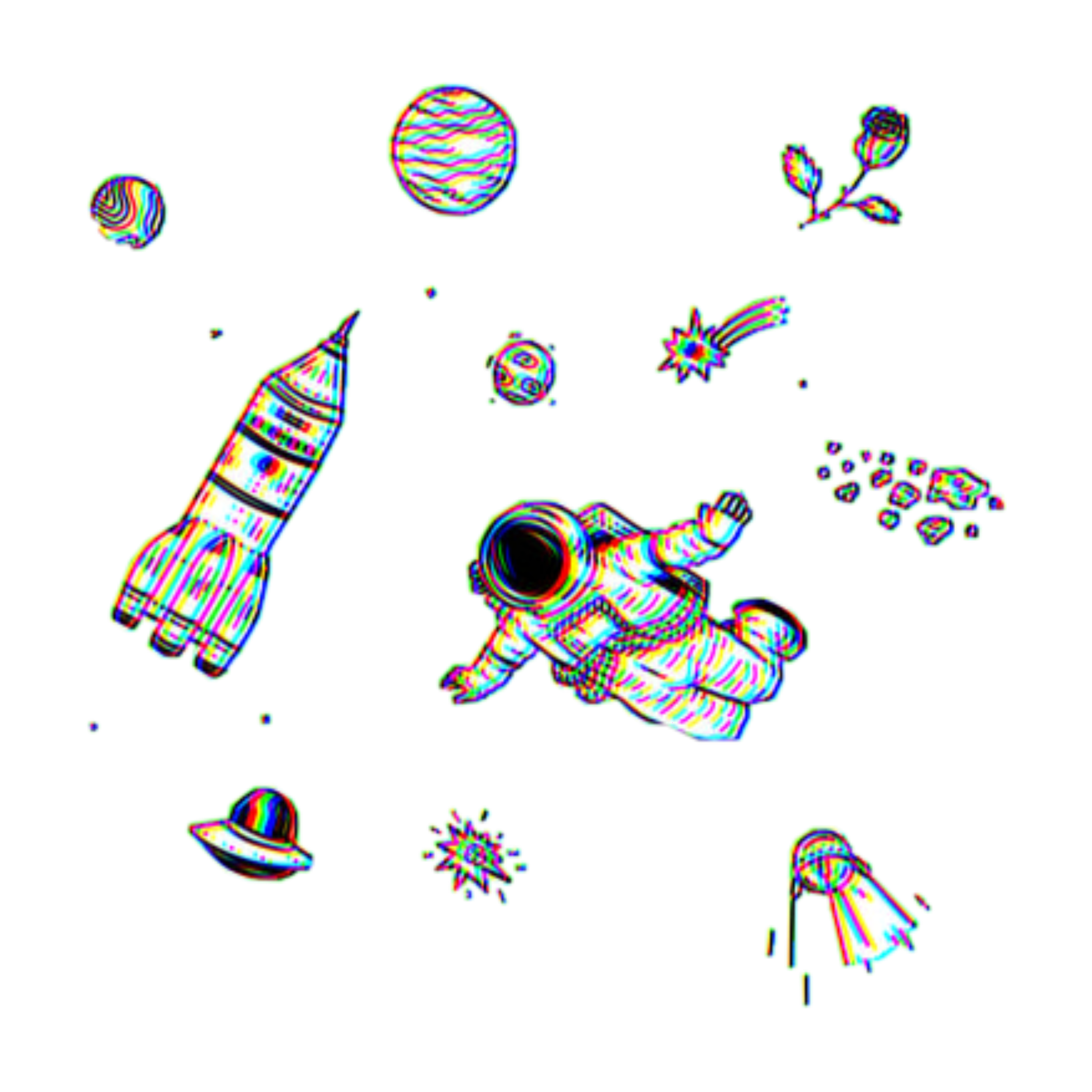 astronaut aesthetic glitch space aestheticspace planets...