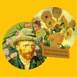 freetoedit vincentvangogh vangogh art sunflowers