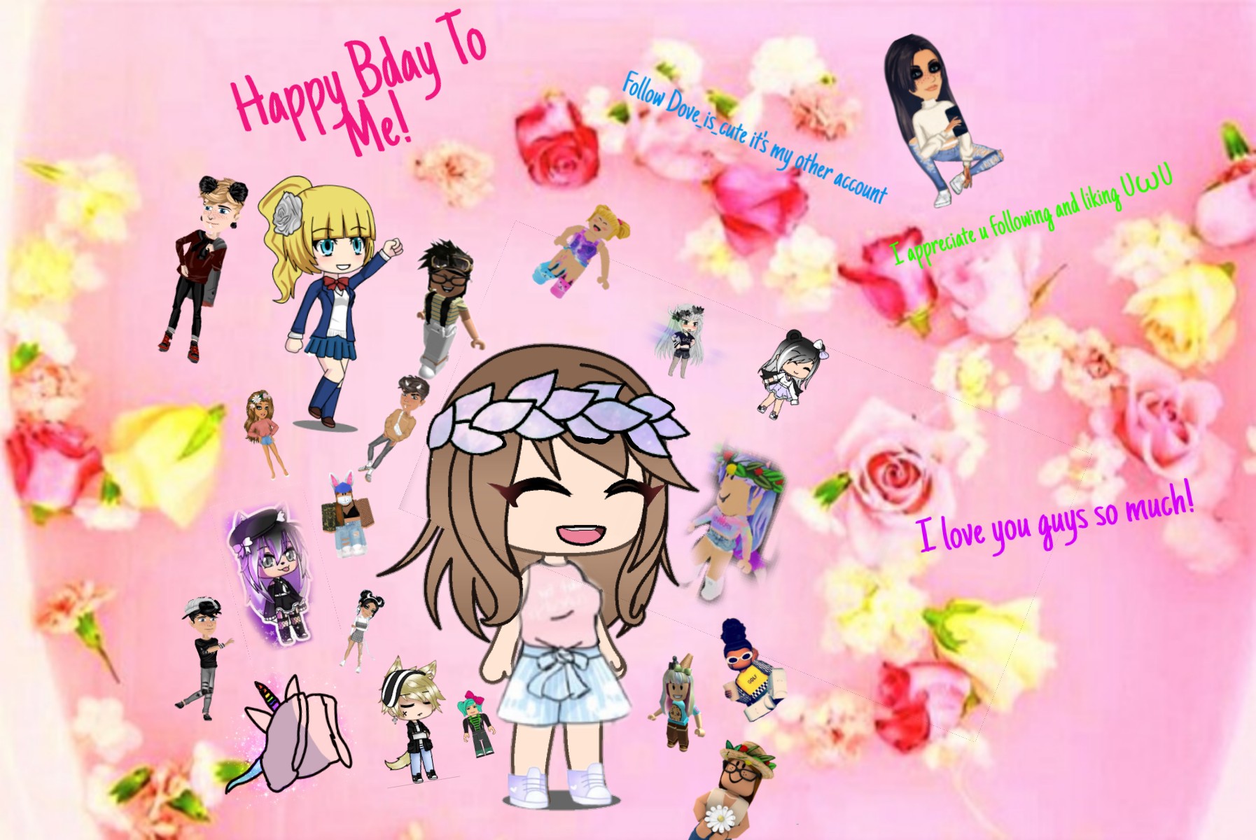 Birthday Gacha Msp Roblox Happybday Bday Happybday Happ - roblox girl edit image by gacha and roblox