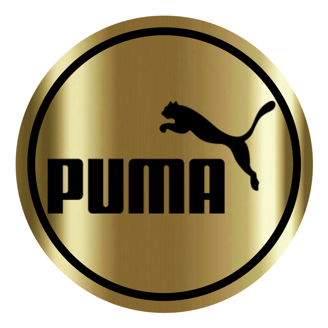 puma logo gold
