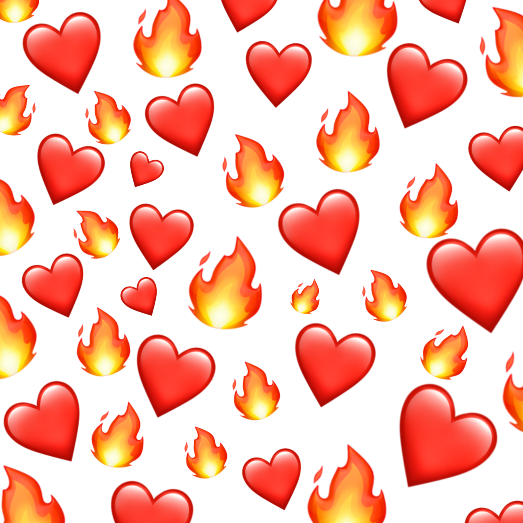 background hearts fire png emoji sticker by @pngsticker