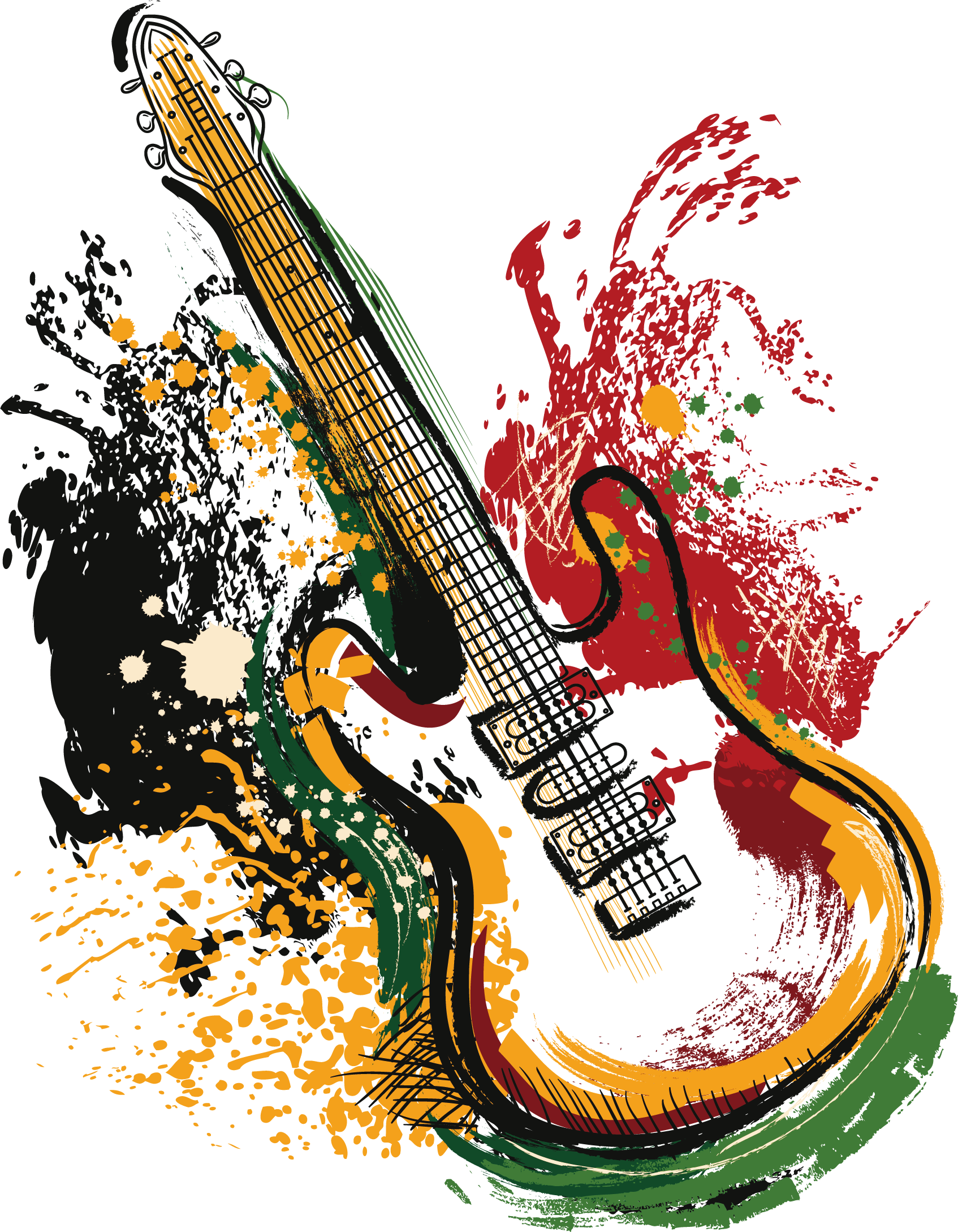 ftestickers watercolor guitar 301953110795211 by @pann70