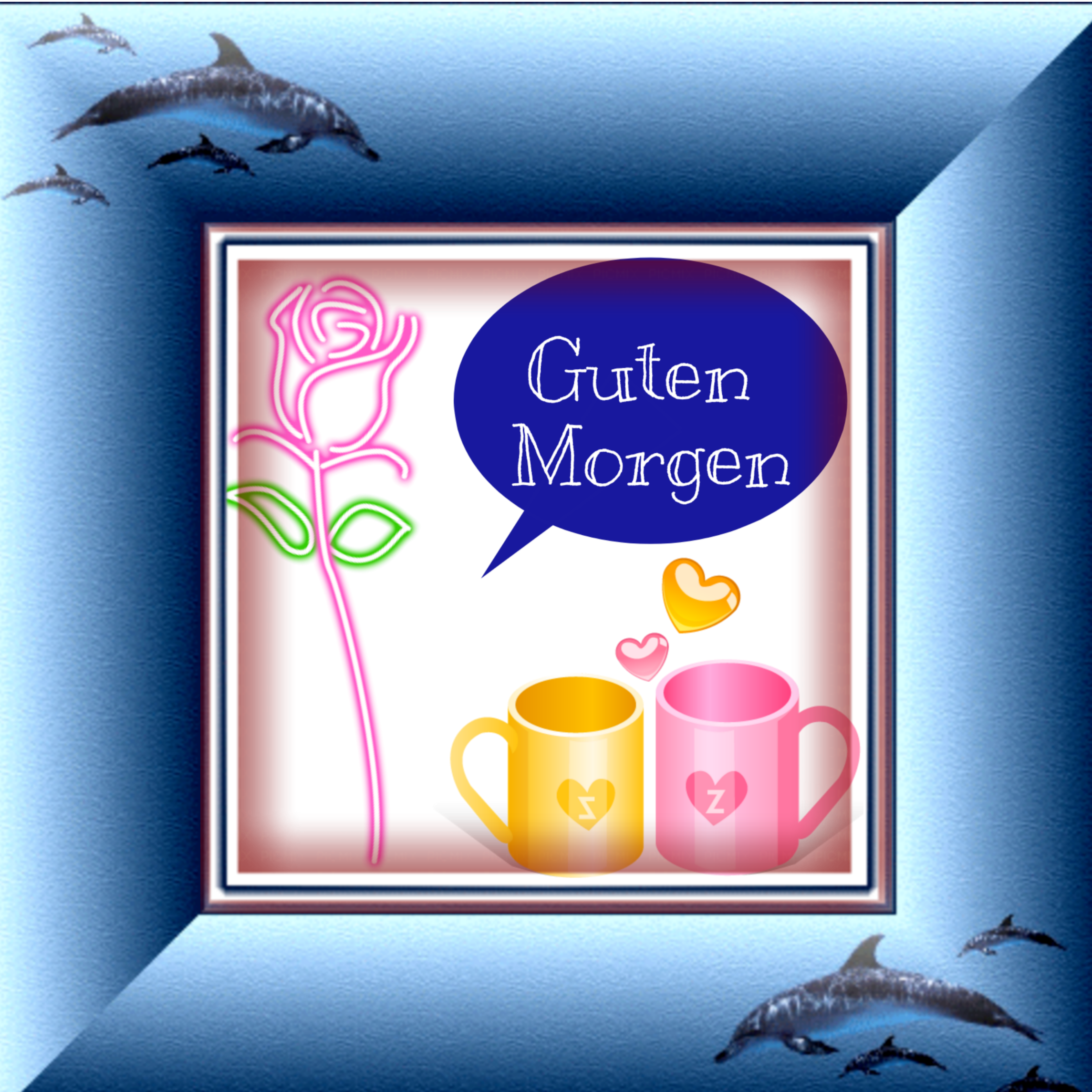 Guten Morgen Sticker By Anja Maihold