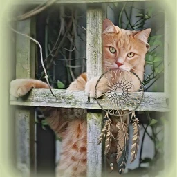 cat dreamcatcher catlover orangecat window freetoedit irckittylove