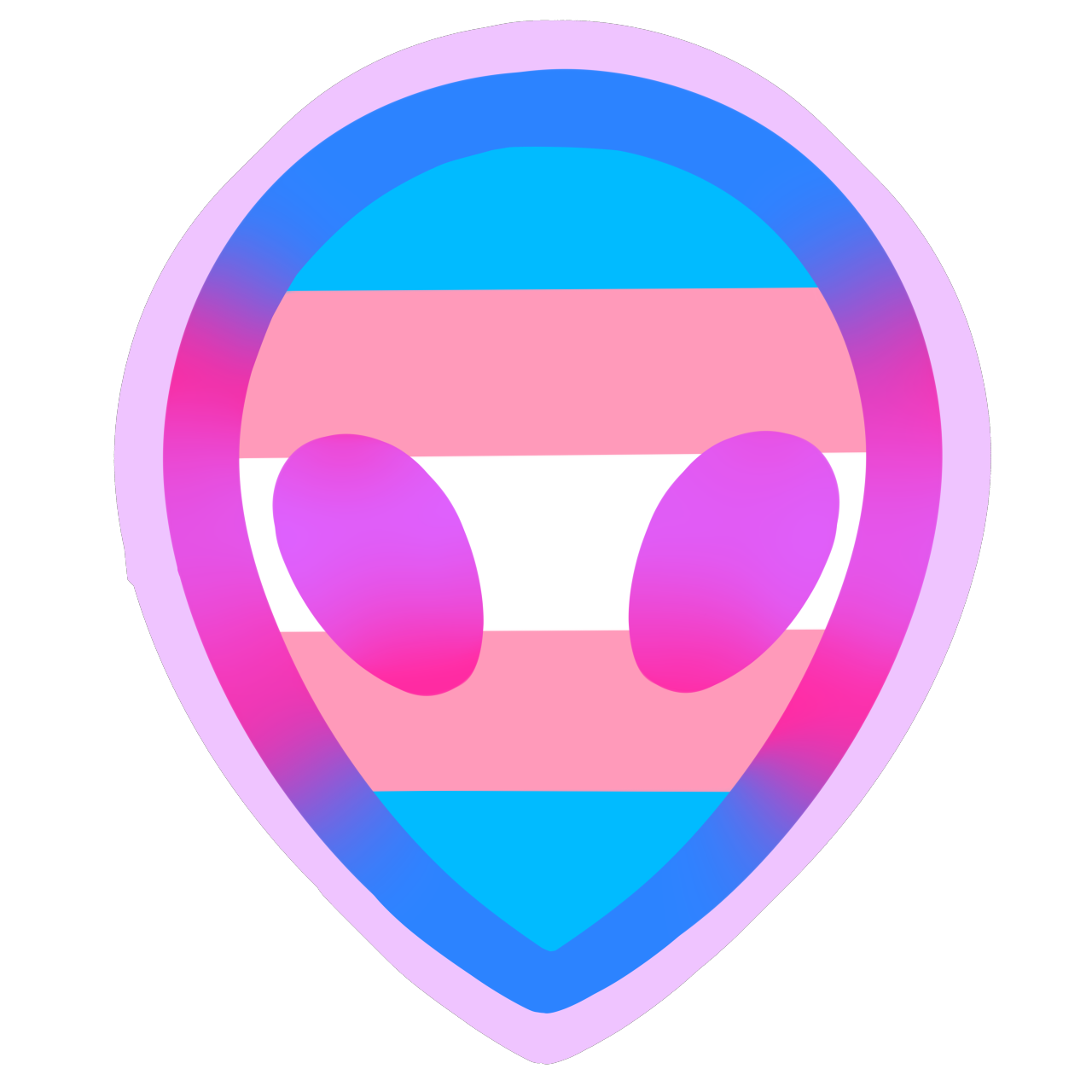 Alien Lgbt Transgender Trans Pride Sticker By Lgbtstickers