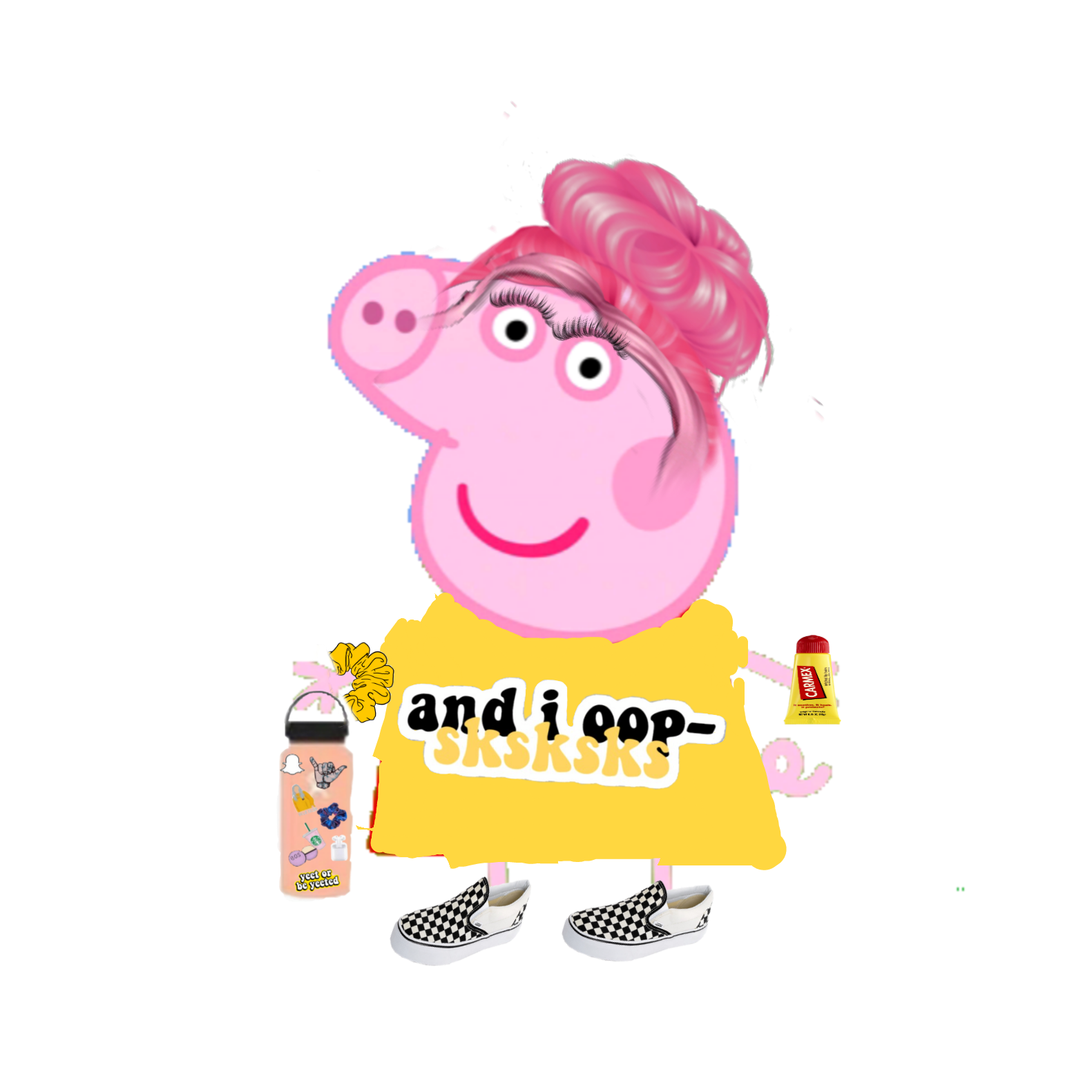 peppa pig vscogirl skskkskskksk sticker by @kyra__jones