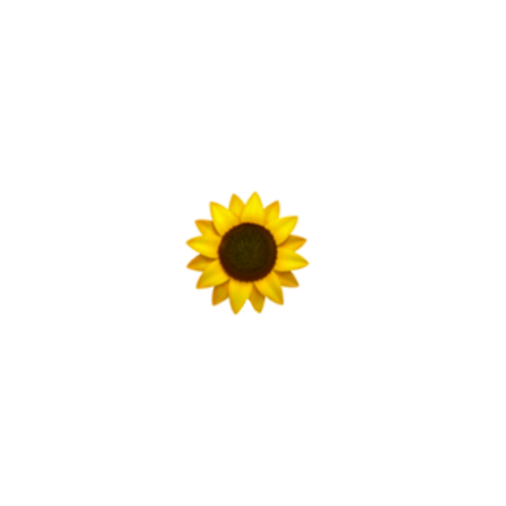 girasol sunflower emoji flor sticker by @sugar_edits_uwu