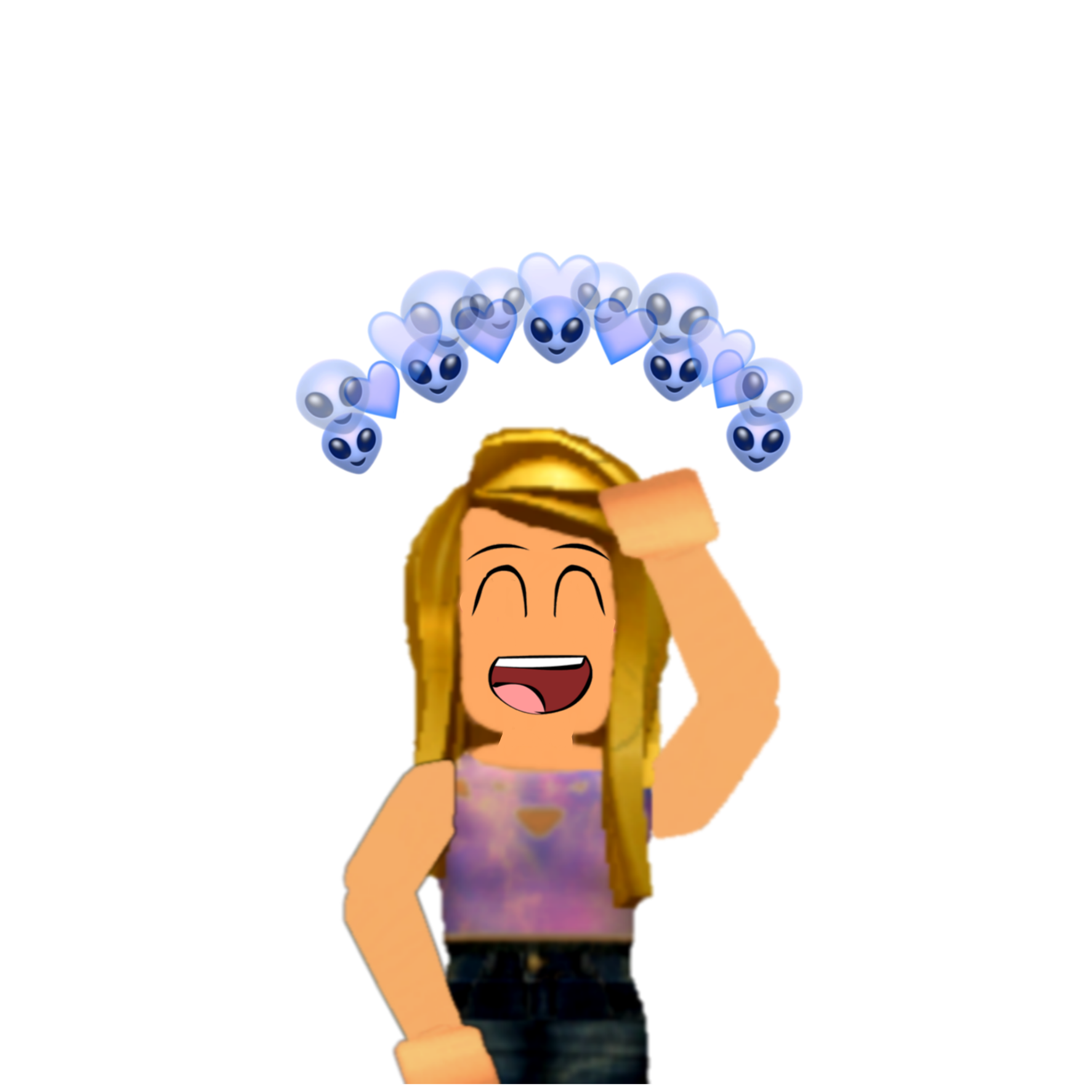 Roblox Robloxgirl Girlface Sticker By Geovanna - happy girl face roblox