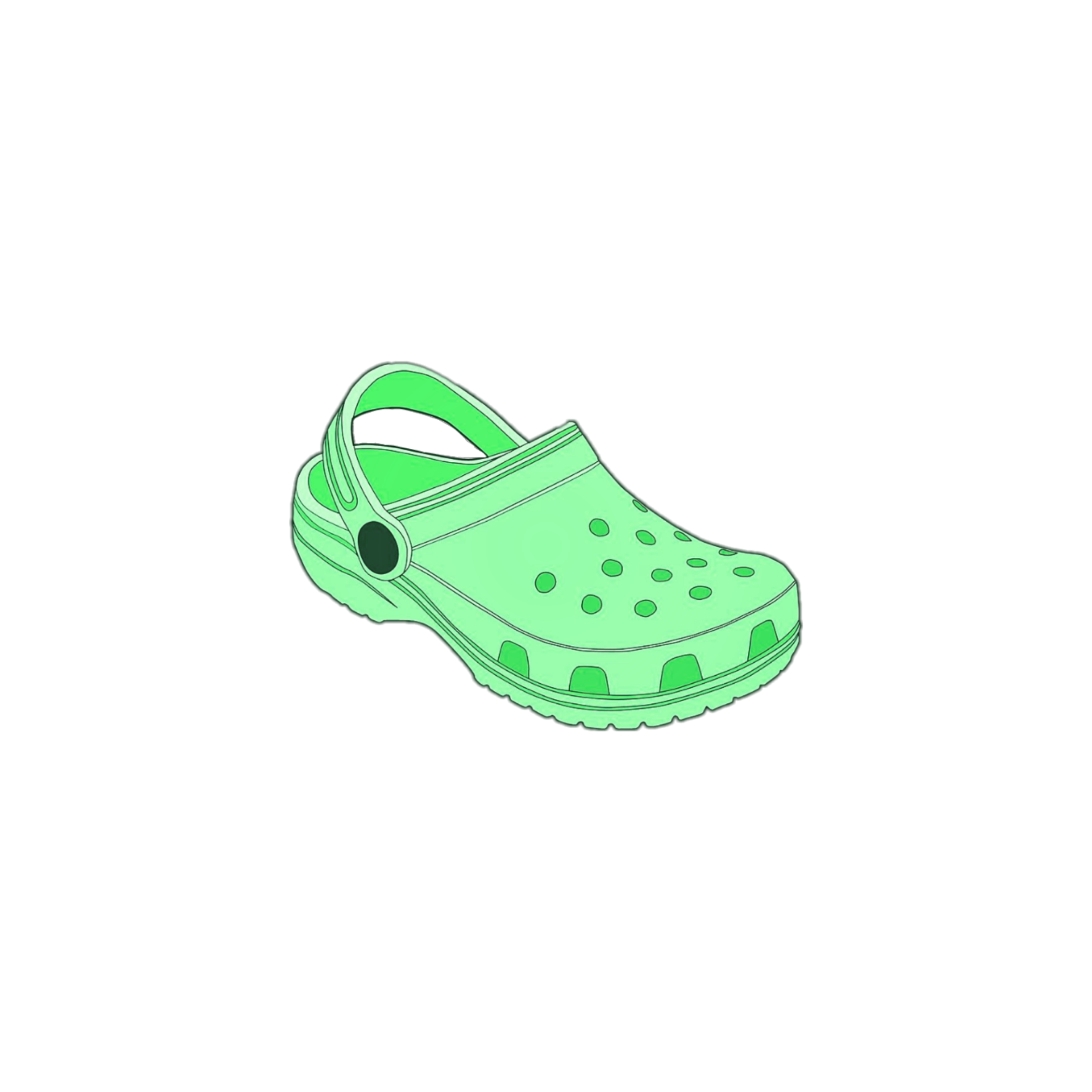 green vert crocs vsco freetoedit sticker by @luvvcassy