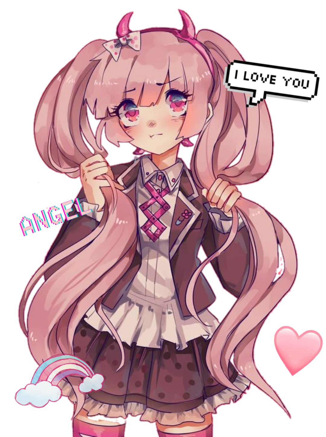 kotoko kotokoutsugi utsugi danganronpa sticker by @kyaroruu