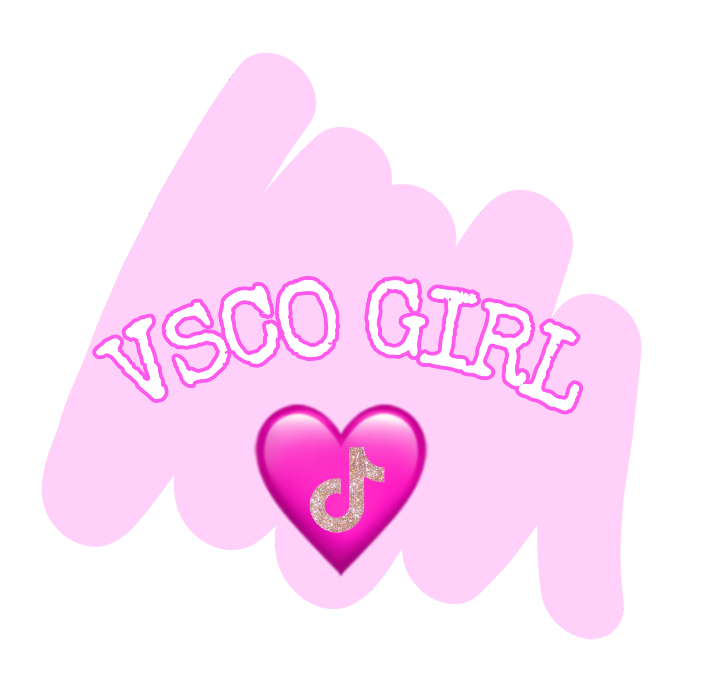 Tiktok Vsco Girl Heart Sticker By Tiktok Sticker