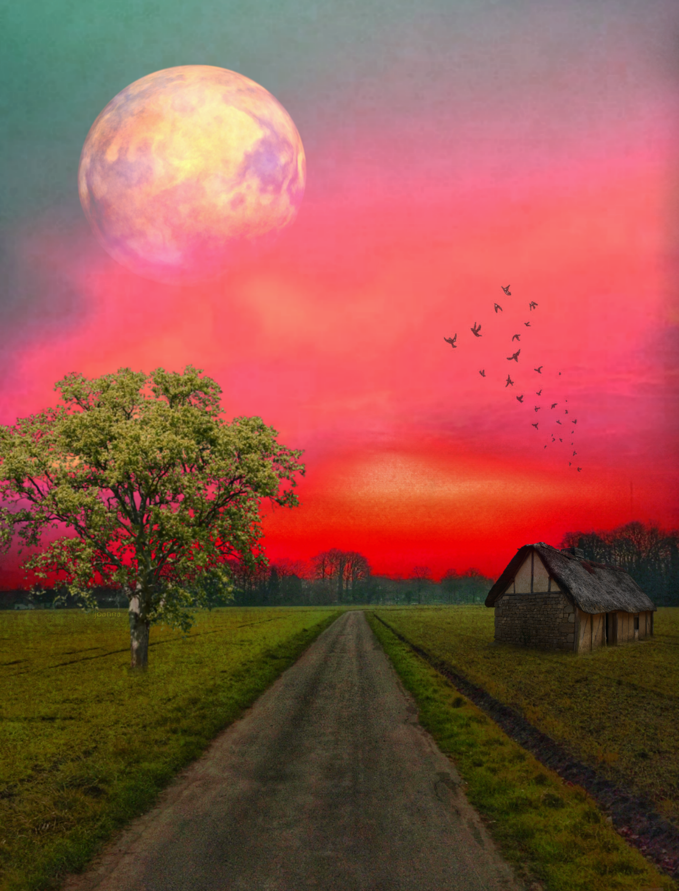 freetoedit myedit madewithpicsart landscape moon