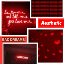 freetoedit red aesthetic collage rushed