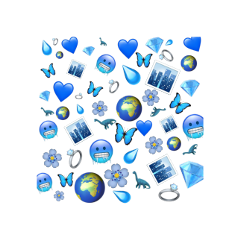 freetoedit blue emoji blueemoji iphoneemoji