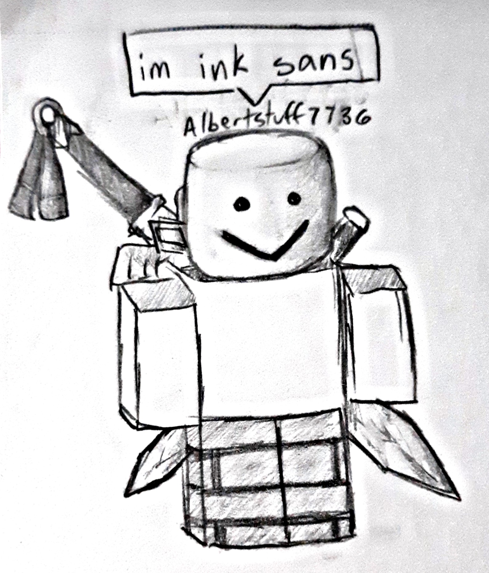 Gocommitdie Roblox Wtf So I Drew A Go Image By Dogy - ink sans drawing roblox