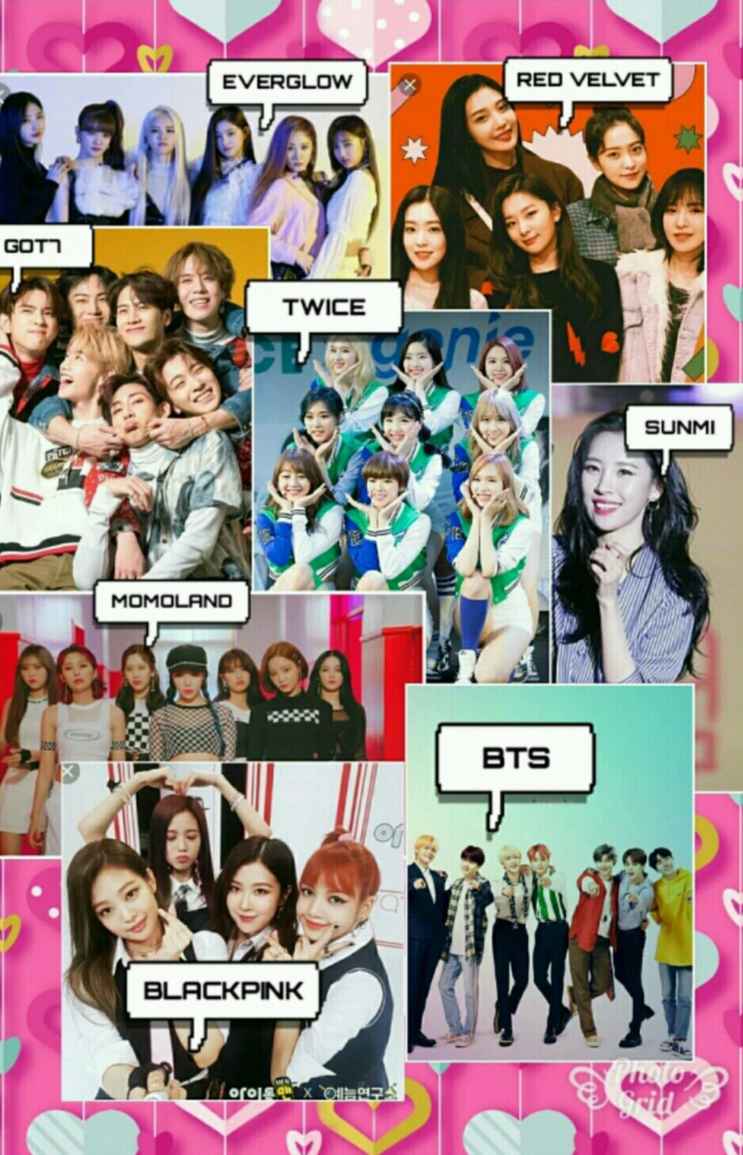 Everglow Bts Got7 Redvelvet Image By Sarang Jung