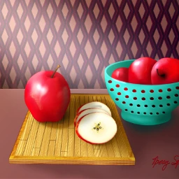 freetoedit mydrawing apples colander bowl cuttingboard lifestyle drawnwithpicsart dcmyfavfruit