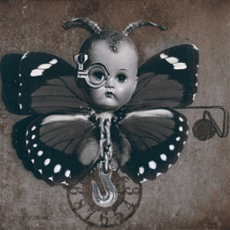 freetoedit baby doll time butterfly