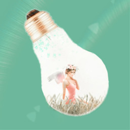 freetoedit lightbulb bulb picsart fairy